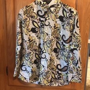 Boys Elie Balleh size 8 Paisley Dress Shirt